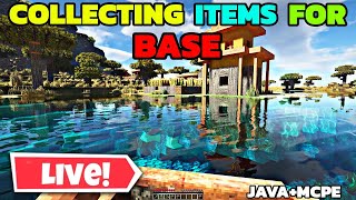 Finally Collecting Items For Mega Base in Minecraft Hardcore Live [upl. by Desdamonna635]