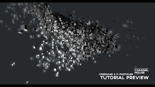 Tutorial preview  CINEMA4D amp XPARTICLES Particle logo reveal [upl. by Carlye]