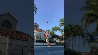 Did I Make This 3Point Hook Shoot ❌ But NET💧 🏀 Basketball NovaSoundHoops Hoop TrickShot [upl. by Gunther]