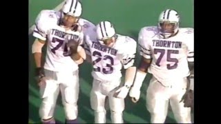 1990 IHSA Boys Football Class 6A Championship Game Harvey Thornton vs Downers Grove North [upl. by Thordis]