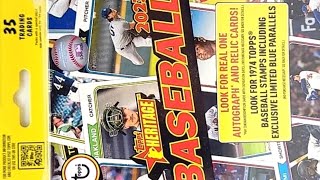 2023 Topps Heritage Baseball 35Card Hanger Box Rip [upl. by Annairb533]