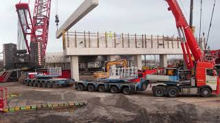 Timelapse  plaatsing liggers bij nieuw station LansingerlandZoetermeer [upl. by Aubry13]