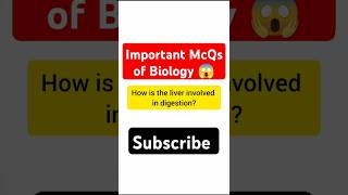 Important Biology McQs biomcqs biology shorts viralvideo viralshort [upl. by Ado869]