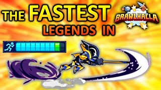 Lets Play the FASTEST Legends in Brawlhalla • 1v1 Gameplay [upl. by Ydnam]