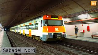 Sabadell Nord R4  R12  Rodalies Barcelona  Renfe 447 [upl. by Nnanaej]