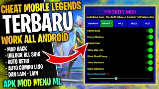 CHEAT APK MOD MENU ML UNLOCK ALL SKIN MAP HACK AUTO RETRI TERBARU 2024 [upl. by Ocsicnarf]