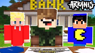 INVADIMOS O BANCO DO SERVIDOR KKK  MINECRAFT ARKANIS 10 [upl. by Atiekal110]