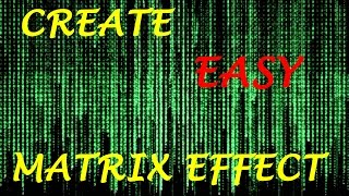 How to Make the Matrix Effect Using Notepad [upl. by Burke]