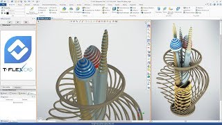 TFLEX CAD  HELISA 3D cz1 [upl. by Ayerdna]