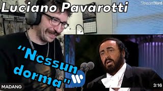 METALHEAD REACTS Luciano Pavarotti sings quotNessun dormaquot from Turandot The Three Tenors in Concert [upl. by Nautna]