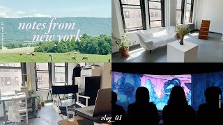 nyc vlog 💐  interning book talks museum day [upl. by Rawna918]