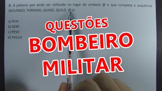 BOMBEIRO MILITAR 1  5 QUESTÕES DE CONCURSO [upl. by Benson138]