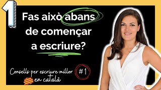 💥 Fas això abans de començar a escriure Les 4 preguntes que has de respondre ABANS de posarthi [upl. by Bedelia]