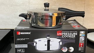 Bergner Stainless Steel Pressure Cooker Honest Review  Bergner 35 litre Pressure Cooker review [upl. by Marlow]