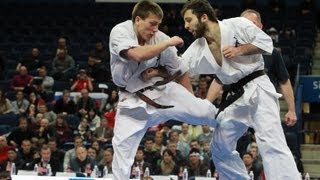 【新極真会】The 5th Karate World Cup MEN LIGHT WEIGHT 2ND ROUND 8 Magomedov vs Moisseyev [upl. by Adnorat222]