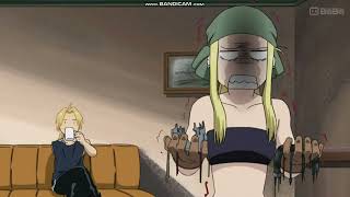 Fullmetal Alchemist Brotherhood  Winry hits Edward and Alphonse for breaking their body parts [upl. by Nivrehs]