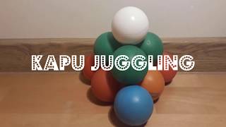 Żonglowanie 4 piłeczkami żonglowanie juggling [upl. by Gnud]