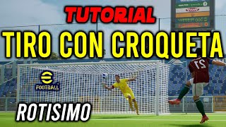 Tutorial de TIRO CON CROQUETA  está ROTÍSIMO  Efootball 2024 efootball2024 [upl. by Gniliem]