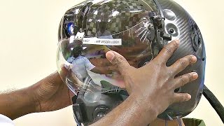 This 400000 F35 Helmet Can Let Pilot See Through Plane  Test Fit [upl. by Leander]