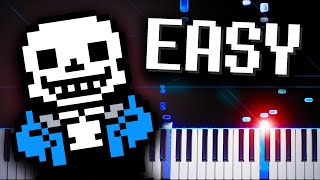 MEGALOVANIA from Undertale  Easy Piano Tutorial [upl. by Guerin]