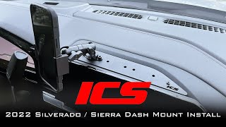 2022 SilveradoSierra dash mount install [upl. by Eiznikcm]