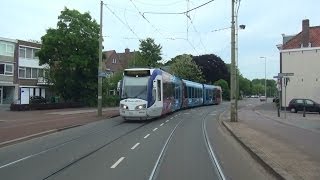 HTM RandstadRail 2 Kraayenstein  Leidschendam Leidsenhage via keerlus Laan van NOI [upl. by Fiorenza90]