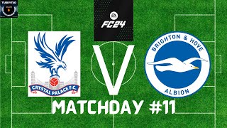 EA FC24 Drafted Premier League Week 11 Crystal Palace Vs Brighton [upl. by Snilloc]