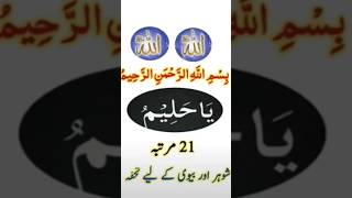 Husband wife ki mohabbat ke liye 🤲🕋💫 wazifa viralshort imranayshabi [upl. by Atews236]