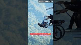 Wheelchair bungee jumping in Rishikesh 🔥💪bungeejumping bungee shortsfeed shortvideo shorts top [upl. by Ttocserp]