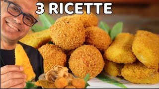 3 RICETTE DI PESCE CROCCANTE Bastoncini Polpette e Filetti di pesce Panato Croccante [upl. by Hahsi]