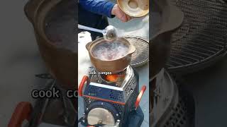 A wood stove meets all your outdoor cooking needs woodstove cookingstove campingstove food [upl. by Akehsal]