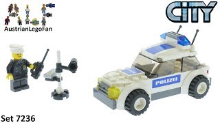 Lego City 7236 Police Car  Lego Speed Build Review [upl. by Danczyk615]