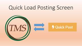 How to use the Quick Load Posting Screen [upl. by Googins]