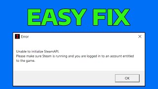 How To Fix Unable to Initialize SteamAPI Error [upl. by Osman522]