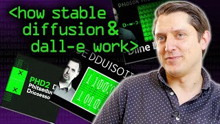 How AI Image Generators Work Stable Diffusion  DallE  Computerphile [upl. by Nidraj]