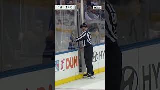 Ive never seen that before  Wires dragged out of penalty box in Flyers vs Rangers game at MSG [upl. by Aztin]