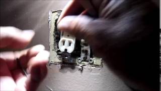 How to Install a 15 Amp Electrical OutletsBY Vigils Handyman Services [upl. by Anorahs]