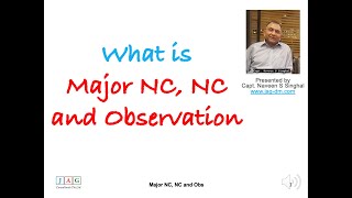 Major NC NonConformity and Observation [upl. by Mossman]