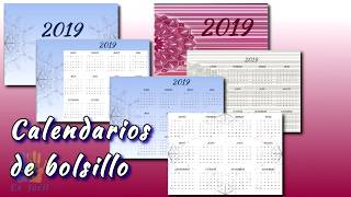 Tutorial PowerPoint 📅Calendarios de bolsillo 📆 Gratis Rapido y sencillo [upl. by Linsk788]