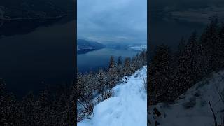 Winter Wonderland at Kalamalka Lake nature snow winter hiking explorecanada beautiful canada [upl. by Colbert]