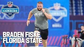 Braden Fiskes FULL 2024 NFL Scouting Combine On Field Workout [upl. by Ile]