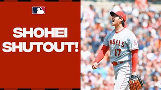 SHOHEI SHUTOUT Shohei Ohtani throws his first MLB shutout [upl. by Namar]