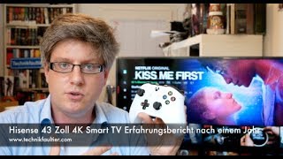 Hisense 43 Zoll 4K Smart TV Erfahrungsbericht nach einem Jahr [upl. by Bigg]