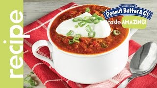 Peanut Butter Turkey Chili Recipe [upl. by Alletneuq739]