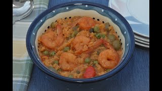 Asopao de Camarones Soupy Rice with Shrimp [upl. by Ytitsahc]