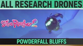 Slime Rancher 2  All Research Drones  Powderfall Bluffs [upl. by Llywellyn]