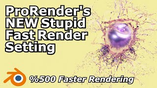 Radeon ProRenders 352 Interactive Render Setting  New Fast Setting [upl. by Issy]