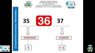 Matemática 3º ano  Aula 11 Sucessor e antecessor de um número natural [upl. by Nealy133]