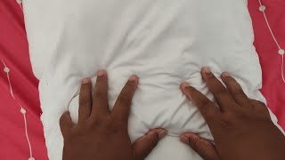 ASMR Hand movement Pillow Message [upl. by Enortna923]