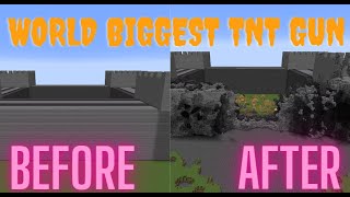 Minecraft Dünyanın En Büyük TNT SİLAHINI YAP How To Build a WORLD BIGGEST TNT GUN [upl. by Crispen]